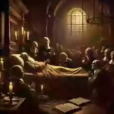 The death-bed of John Knox
